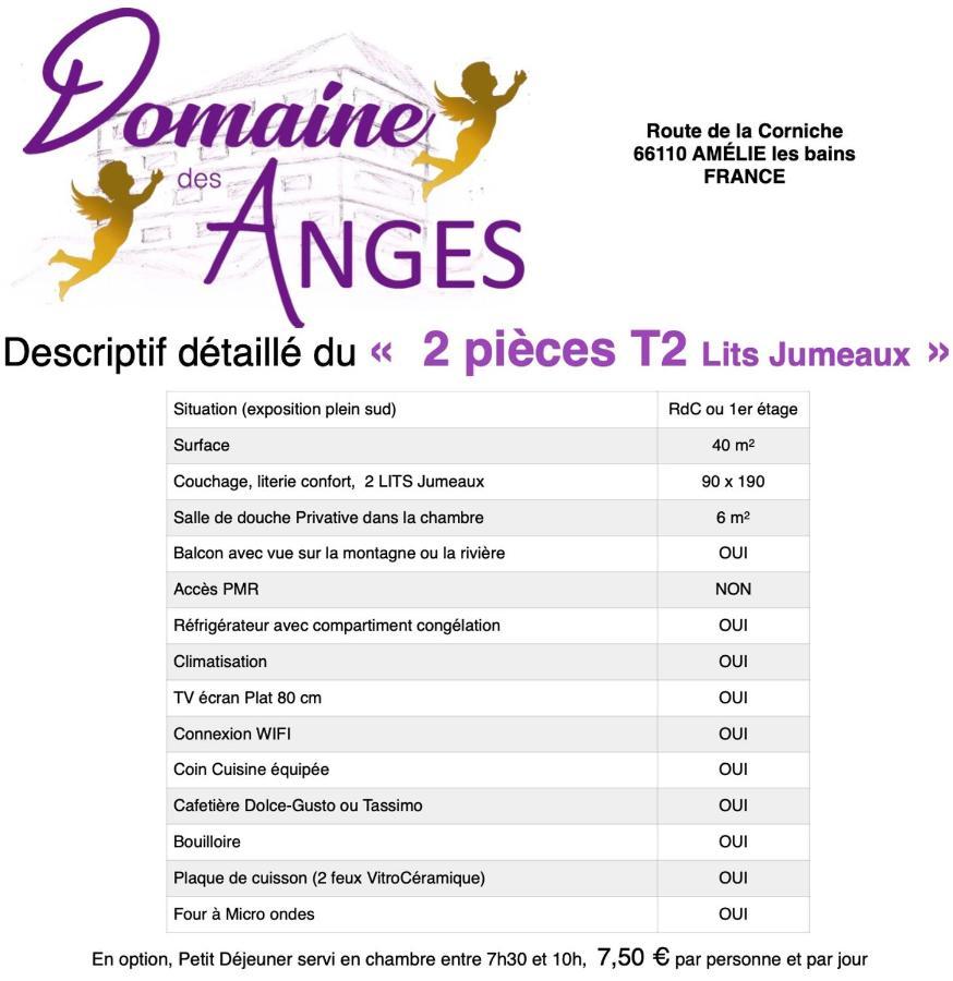 Domaine Des Anges Aparthotel Amélie-les-Bains-Palalda Eksteriør bilde